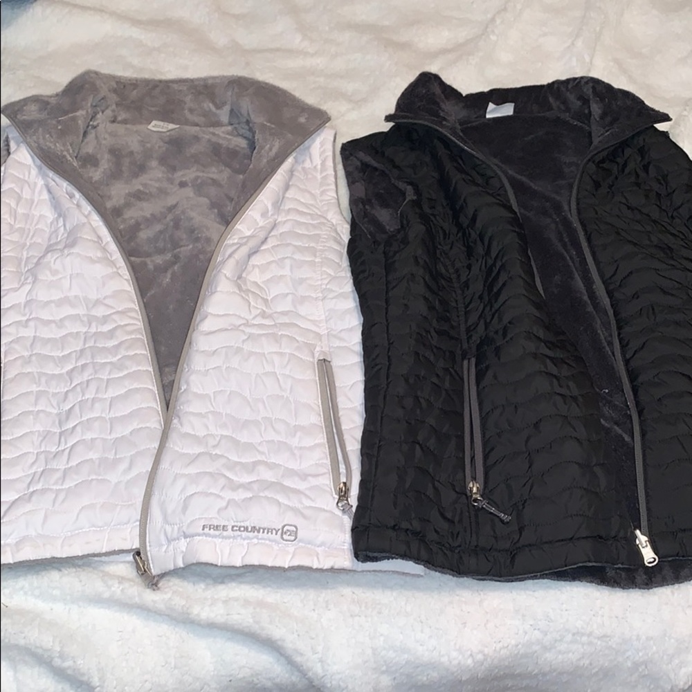 Puffy vest lined with furr